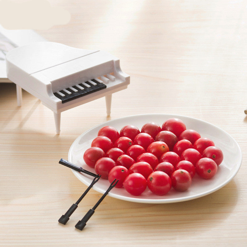 Piano Fruit Sign Plastic Fruit Fork