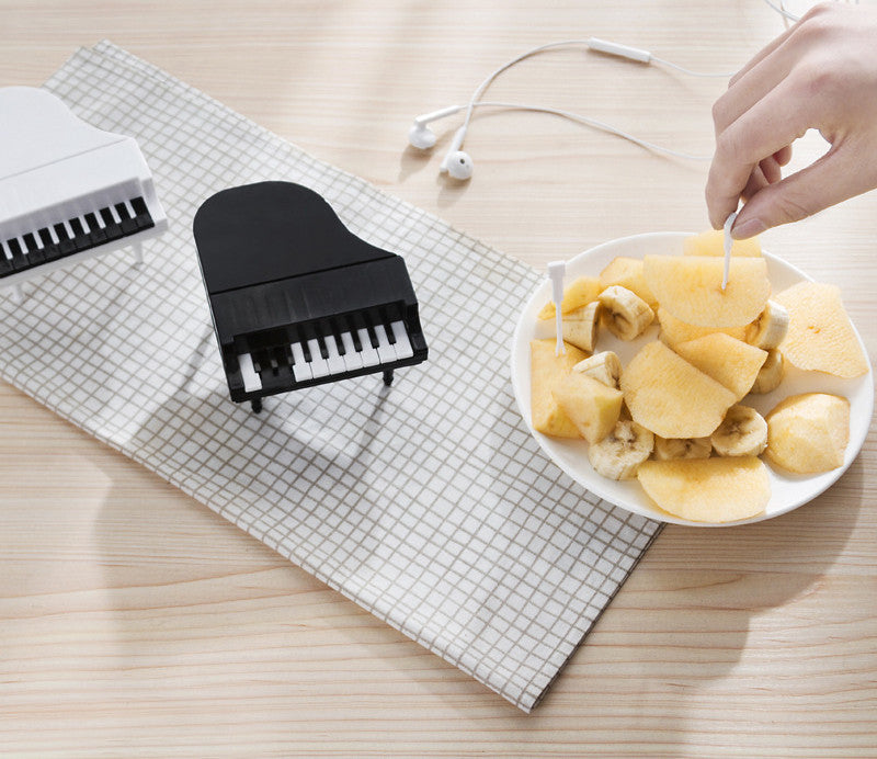 Piano Fruit Sign Plastic Fruit Fork