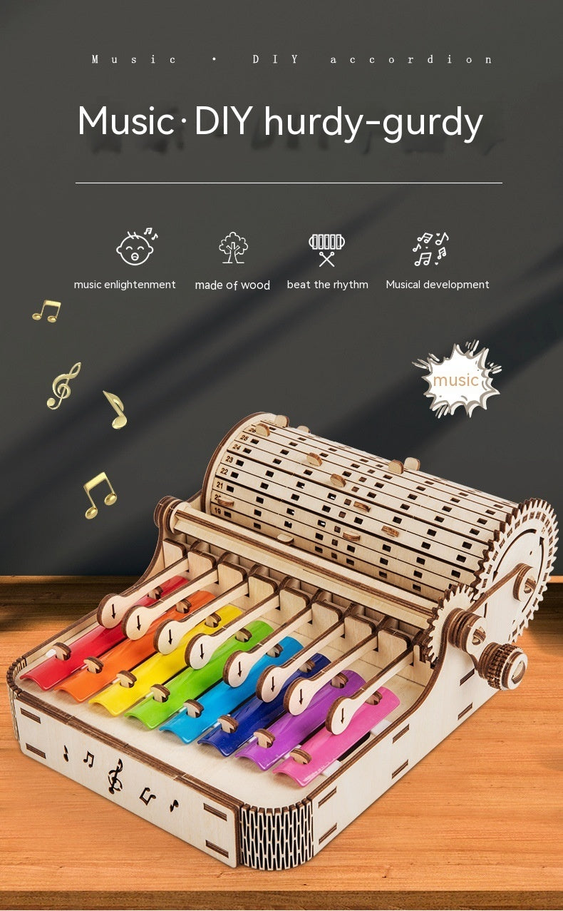 Wooden Children's Early Education Enlightment Hand-shaking Piano Music Strike Toy