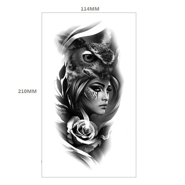 Text Arm Calf Waterproof Tattoo Sticker