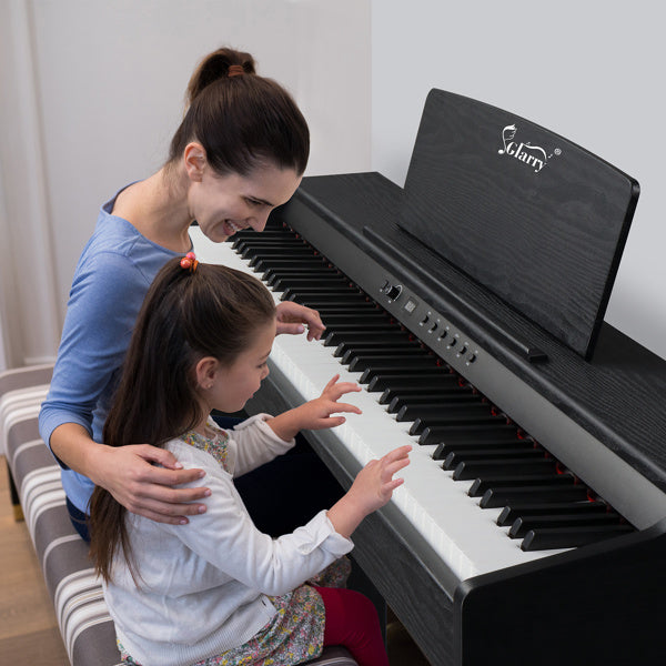 88 Key Standard Heavy Hammer Keyboard, Upright Black Electric Piano, AM Not Sold