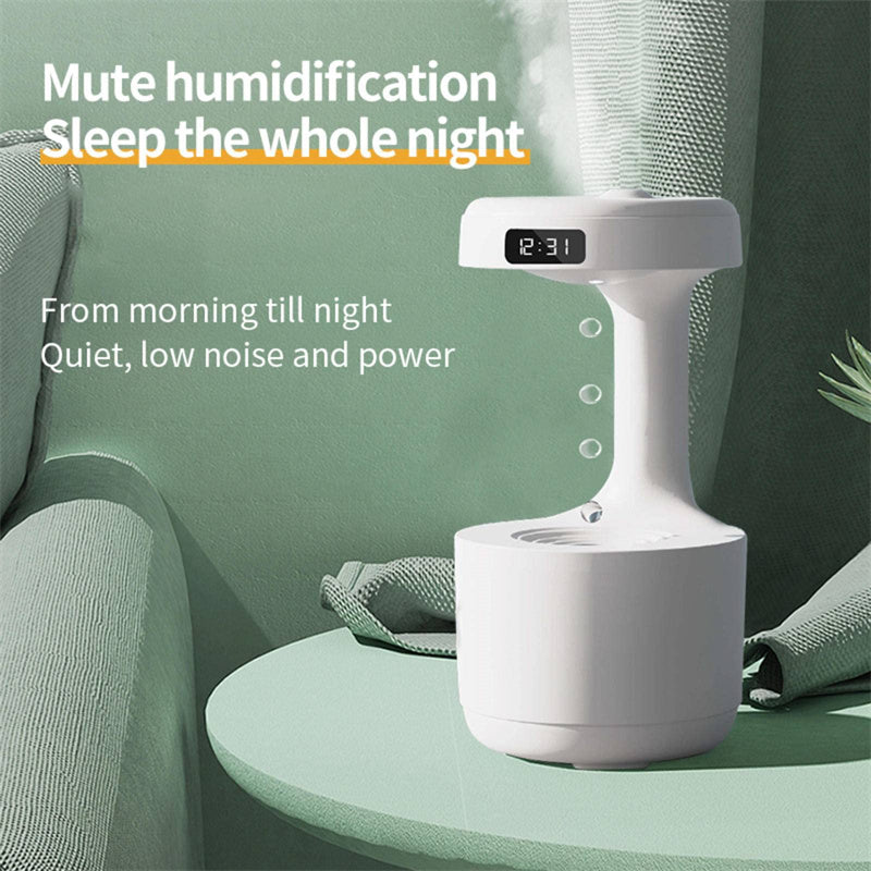 Bedroom Anti-Gravity Humidifier With Water Drop Backflow Aroma Diffuser Large Capacity Office Bedroom Mute Heavy Fog Household Sprayer