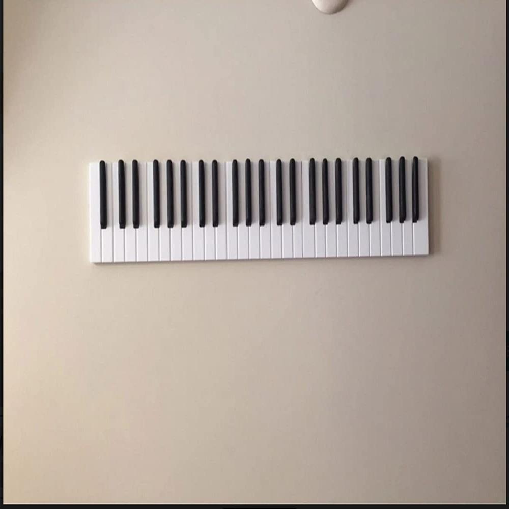 Wooden Piano Keyboard Shape Hook Hanger