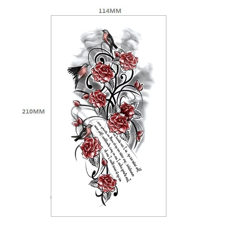 Text Arm Calf Waterproof Tattoo Sticker