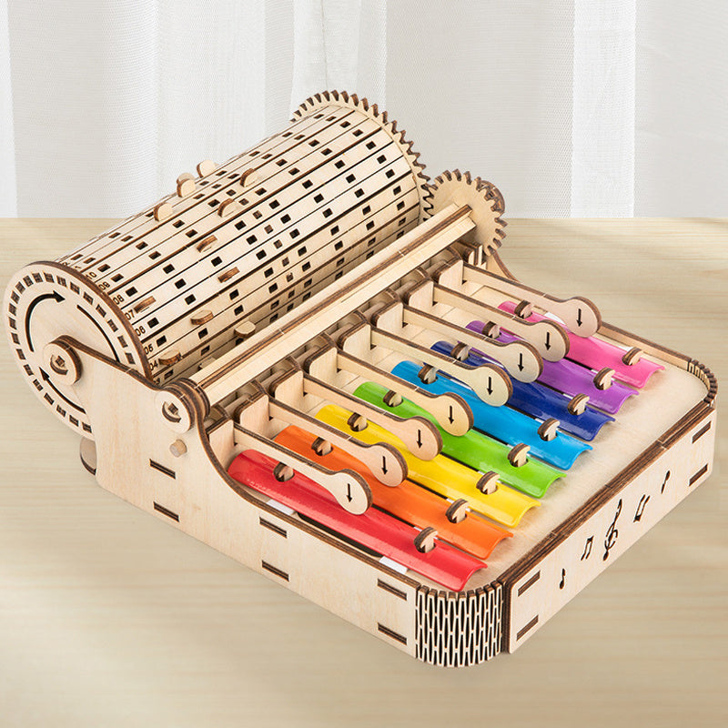 Wooden Children's Early Education Enlightment Hand-shaking Piano Music Strike Toy