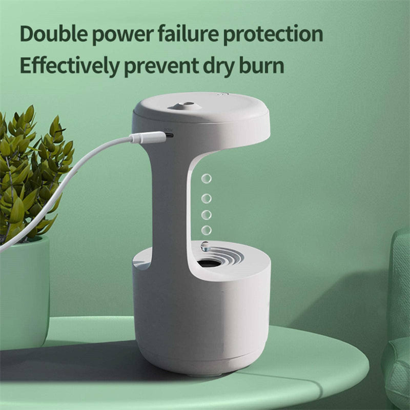 Bedroom Anti-Gravity Humidifier With Water Drop Backflow Aroma Diffuser Large Capacity Office Bedroom Mute Heavy Fog Household Sprayer